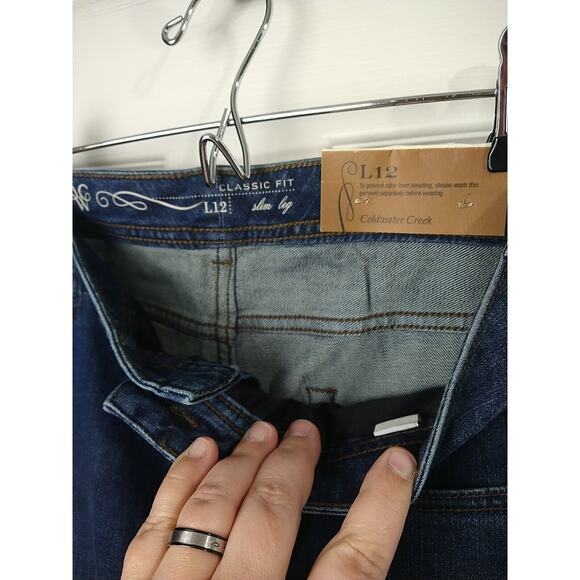 Cold Water Creek Woman 12L Jeans blueClassic Shaping Slim Leg Shaped Hips Casual - Picture 7 of 11